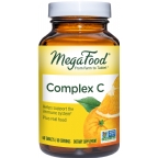 MegaFood Kosher Complex C Whole Food Vitamin C Antioxidant with Uncle Matt’s Organic Oranges 60 Tablets