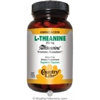 Country Life Kosher L-Theanine 200 Mg with B-6 30 Vegetarian Capsules