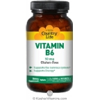 Country Life Kosher Vitamin B6 50 Mg 100 Tablets