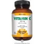 Country Life Kosher Buffered Vitamin C  1000 Mg with Bioflavonoids 100 Tablets