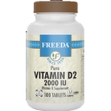 Freeda Kosher Vitamin D2 2000 IU 100 Tablets