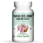 Maxi Health Kosher Vitamin D3 2000 IU 180 Liquid Softgels