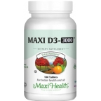 Maxi Health Kosher Vitamin D3 3000 IU 180 Tablets
