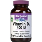 Bluebonnet Kosher Vitamin D3 400 IU 90 Vegetable Capsules