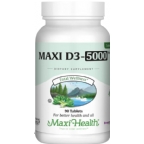 Maxi Health Kosher Vitamin D3 5000 IU 90 Tablets