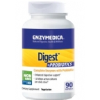 Enzymedica Digest + Probiotics Complete Enzymes With Probiotics Vegetarian Suitable Not Certified Kosher  90 Capsules