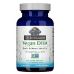 Garden of Life Dr. Formulated Vegan DHA Vegetarian Suitable Not Kosher Certified 30 Softgels