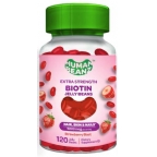 Human Beanz Kosher Extra Strength Biotin Jelly Beans 5000 mcg - Strawberry Blast Flavor  120 Jelly Beans
