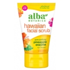 Alba Botanica Hawaiian Facial Scrub Pore Purifying Pineapple Enzyme 4 OZ