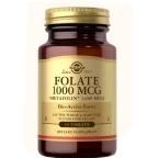 Solgar Kosher Folate 1000 Mcg (Metafolin) 60 Tablets
