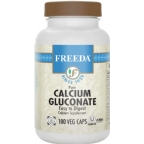 Freeda Kosher Calcium Gluconate 100 Veg Caps