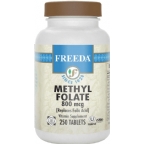 Freeda Kosher Methylfolate 800 mcg 250 Tablets