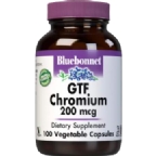 Bluebonnet Kosher GTF Chromium 200 mcg 100 Vegetable Capsules