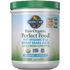 Garden of Life Kosher Raw Organic Perfect Food 100% Organic USA Wheat Grass Juice Unflavored 8.46 oz
