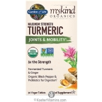 Garden of Life Kosher mykind Organics Maximum Strength Turmeric Joints & Mobility 30 Vegan Tablets