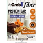 Grab1 Kosher Sugar Free Protein Nutrition Bar Peanut Caramel - Dairy Cholov Yisroel 4 Bars