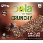 Oola Kosher Granola Bar Crunchy Chocolate - Parve 12 Bars