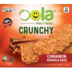 Oola Kosher Granola Bar Crunchy Cinnamon - Parve 12 Bars
