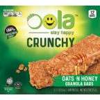 Oola Kosher Granola Bar Crunchy Oats N Honey - Parve 12 Bars