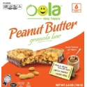 Oola Kosher Granola Bar Peanut Butter - Parve 6 Bars