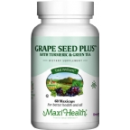 Maxi Health Kosher Grape Seed Plus With Turmeric & Green Tea 60 MaxiCaps