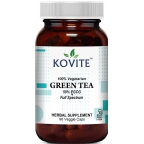 Kovite Kosher Green Tea 450 mg - Standardized 95% Polyphenols 50% EGCG 90 Vegetable Capsules 