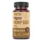Deva Nutrition Vegan Hemp Oil Omega 3-6-9 Not Certified Kosher 90 Vegan Capsules