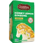 Celestial Seasonings Kosher Honey Lemon Ginseng Green Tea 20 Bags