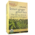 Uncle Lees Tea Kosher Imperial Organic Green Tea Lemon Ginger 18 Tea Bags