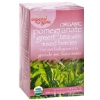 Uncle Lees Tea Kosher Imperial Organic Green Tea Pomegranate with Mixed Berries 18 Tea Bags