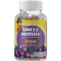 Uncle Moishy Kosher Iron 10 mg with Vitamin C Chewable Gummies Grape Flavor 60 Gummies