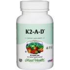 Maxi Health Kosher Vitamin K2 with A & D 60 Softgels