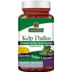Natures Answer Kelp Thallus - Vegetarian Suitable not Kosher Certified 100 Capsules