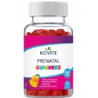 Kovite Kosher Prenatal Multi Vitamin with Zinc + DHA Gummies - Natural Orange and Banana Flavor  90 Gummies