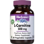Bluebonnet Kosher L-Carnitine 500 mg 30 Vegetable Capsules