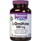 Bluebonnet Kosher L-Ornithine 500 mg 100 Vegetable Capsules