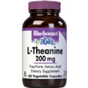 Bluebonnet Kosher L-Theanine 200 mg 60 Vegetable Capsules
