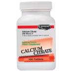 Landau Kosher Calcium Citrate with Vitamin D 100 Tablets