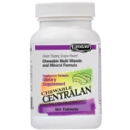 Landau Kosher Centralan Multi Vitamin/Mineral Chewable Cherry Flavor 90 Tablets