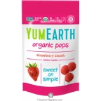 YumEarth Organics Kosher Lollipops Strawberry 6 Pack 14 Lollipops