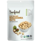 Sunfood Kosher Organic Raw Macadamia Nuts 8 oz