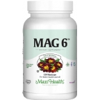 Maxi Health Kosher Mag 6 (Magnesium & B6)  120 Maxicaps