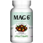 Maxi Health Kosher Mag 6 (Magnesium & B6) 60 Vegetable Capsules
