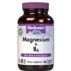 Bluebonnet Kosher Magnesium Plus B6 90 Vegetable Capsules