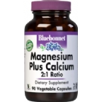 Bluebonnet Kosher Magnesium Calcium 2:1 Ratio 90 Vegetable Capsules