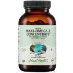 Maxi Health Kosher Triple Maxi Omega-3 Concentrate Fish Oil EPA/DHA with Vitamin D3 1000 IU 90 Softgels