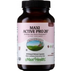 Maxi Health Kosher Active Pro-20 Intestinal Protection 20 Billion Live Probiotics Delayed Release 60 Capsules