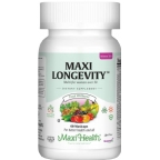 Maxi Health Kosher Maxi Longevity Multi Vitamin & Mineral for Women Over 50 60 MaxiCaps