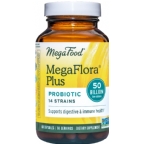 MegaFood Megaflora Plus 50 Billion CFU Vegetarian Suitable Not Certified Kosher  60 Capsules