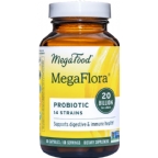 MegaFood Megaflora 20 Billion CFU Vegetarian Suitable Not Certified Kosher  60 Capsules